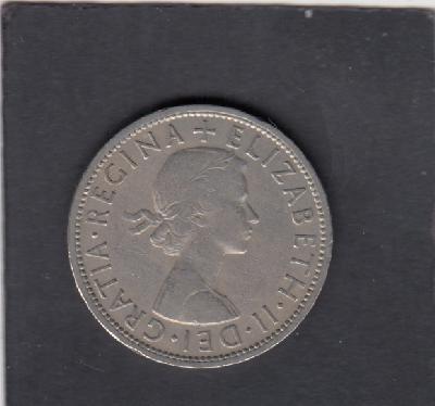 Beschrijving: 1/2 Crown  ELIZABETH II  